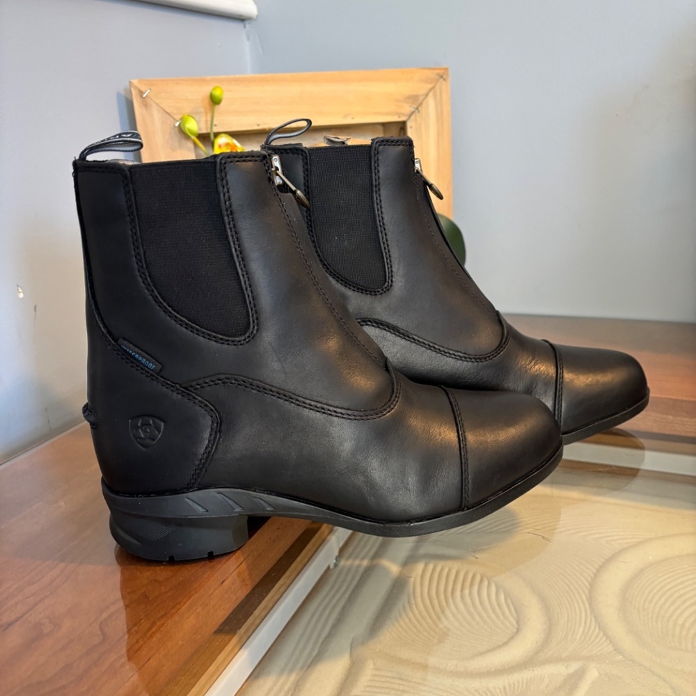 Ariat Heritage IV Zip waterproof Boots in black size 7 - Picture 11 of 16